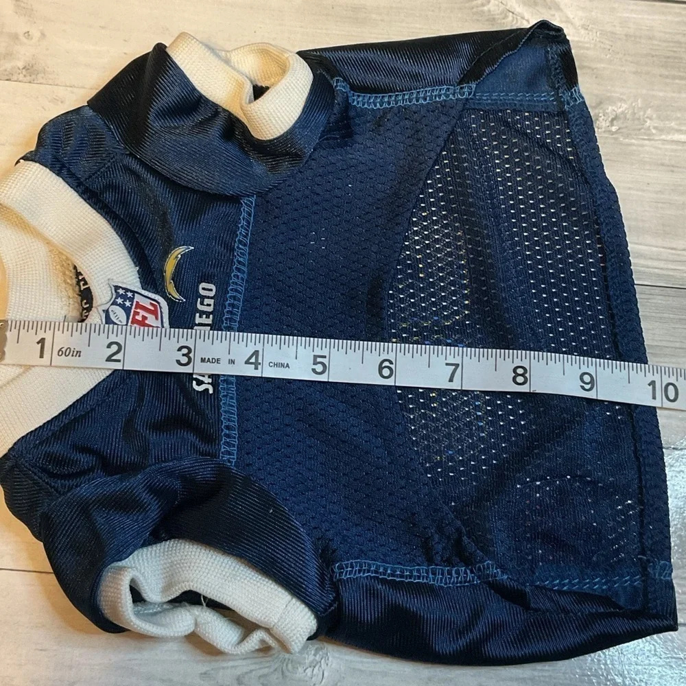 NFL Los Angeles Chargers Dog Jersey, Best Football Pet Jersey in Navy Blue